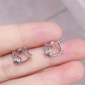 Cute Cat Stud Earrings